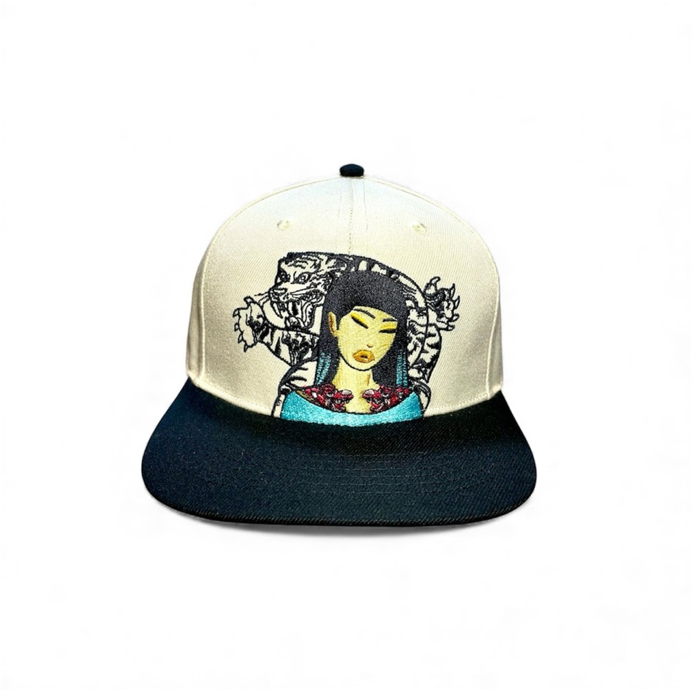 NEW Tokidoki Snapback Cap Hat Tiger Tamer w/ Tattooed Asian Girl NWT